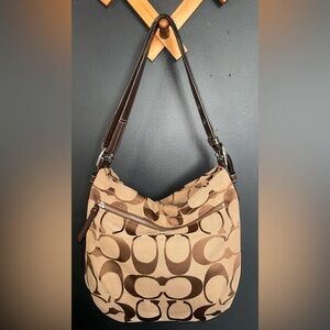 Coach Y2K Signature C Canvas Hobo Bag -EUC- F1257-F15067